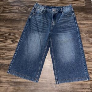 Halara Flex™ High Waisted Pockets Baggy Wide Leg Washed Casual Jeans